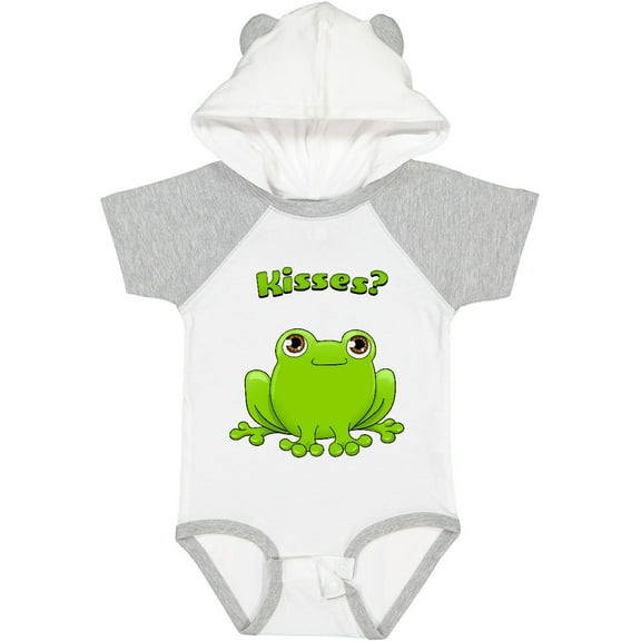 Inktastic Kisses? Cute Frog Boys or Girls Baby Bodysuit