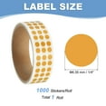 thumbnail image 2 of Uxcell Colored Dot Stickers Color Coding Blank Circle Labels Adhesive Round Price Stickers for Inventory Office Bronze, 2 of 7