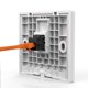 thumbnail image 2 of Acoplador de 200 Piezas Rj45 Gatos Trapezoidales Cat6 Acoplador En Línea Hembra Una Hembra Acoplador de Inserción, 2 of 7