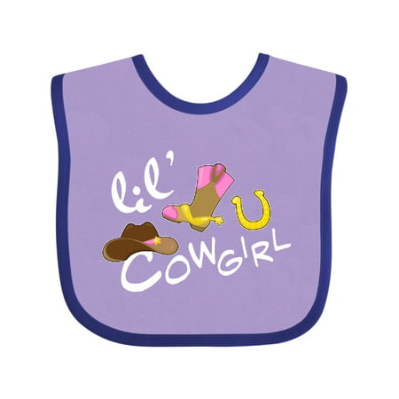 

Inktastic Lil Cowgirl Gift Baby Girl Bib
