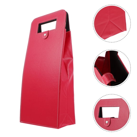 Phenofice Bottle Carrier Tote Elegant Red Giving 1Pcs