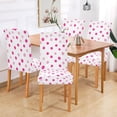 thumbnail image 2 of Yayeee 2 Pack Dining Chair Covers Stretch Parson Chairs Slipcovers Seat Protector, Purple Polka Dots, 2 of 6