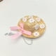 thumbnail image 4 of Summer Grass Hat, Flower Small Hat Pet, white, foldable, portable, lightweight, durable, for outdoor, garden, patio, beach, 100% cotton, adjustable strap, for women, men, kids, garden party,, 4 of 9