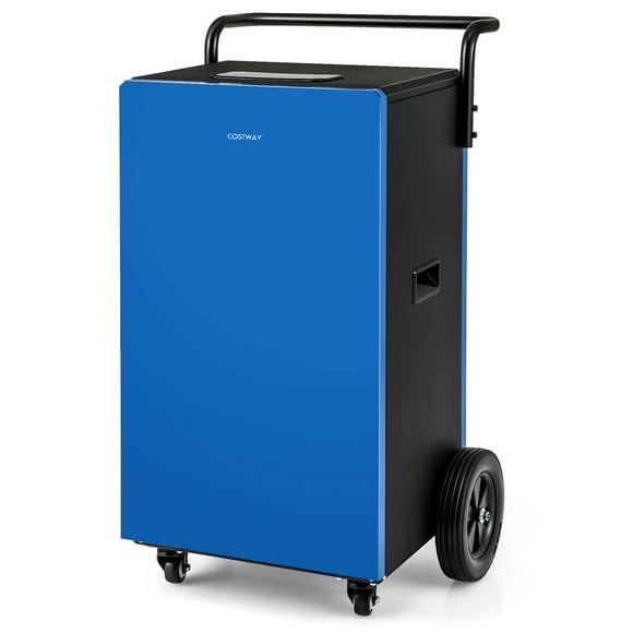 Costway Déshumidificateur Commercial de 215 Pintes avec Tuyau d'Égouttage Minuterie 24 H Poignée Portable