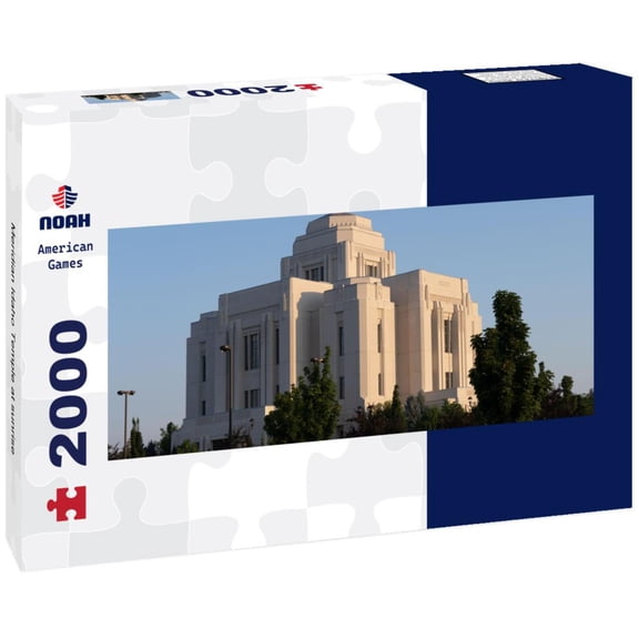 Noah Jigsaw Puzzle Meridian Idaho Temple at sunrise panorama 2000 pieces