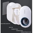 thumbnail image 3 of Amdohai Toothpaste Dispenser, Automatic Squeezer Toothpaste Dispenser for Kids and Adults,Wall Mount for Family Shower Bathroom Toothpaste Squeezer, Easy to Install,White, 3 of 6