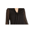 thumbnail image 2 of Thalia Sodi Women's V-Neck Tie Top  Black Size XL, 2 of 3