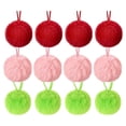 thumbnail image 2 of Aoznliie Christmas Ornaments, Christmas Tree Ornaments with Soft Flocked Velvet Finish, 12 Pack Christmas Ball Ornaments for Tree Wreath Decor,5x3 in, 2 of 9