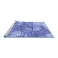 thumbnail image 2 of Ahgly Company Machine Washable Indoor Rectangle Abstract Blue Modern Area Rugs, 2' x 4', 2 of 4