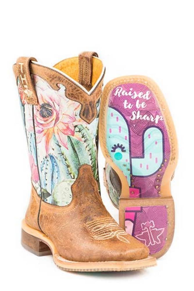 Tin Haul Footwear Boys Tin Haul Kids Cactilicious Raised to be Sharp 7in Boot 1 Brown