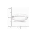 thumbnail image 6 of White Ceramic Ring Band Wedding Standard Faceted 4mm Polished, 6 of 6