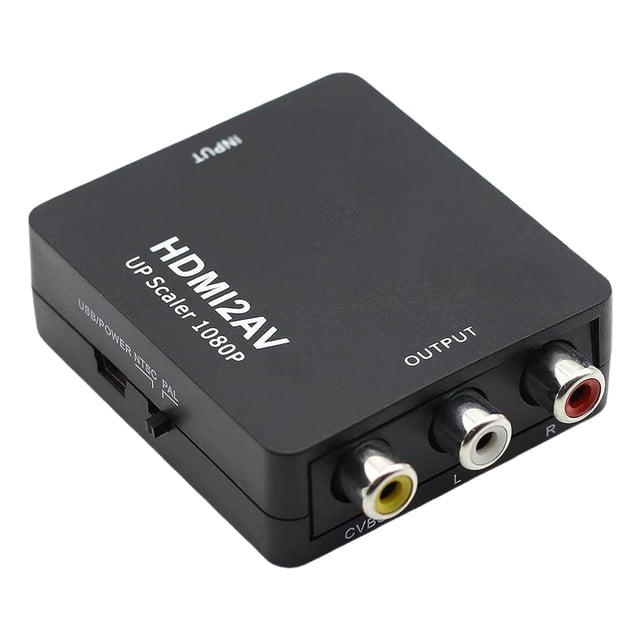 Adapter Connector to Converter Av Old Set Top Box Dvd Player Dance Mat Cvbs to Tv Display Converter Av to Converter Composite Cvbs Video Adapter Electrical Adapter Plug Converter Power Adapter Interf