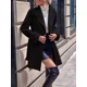 thumbnail image 4 of Gabardina Larga Abrigo Elegante Felpa Cruzada De Para Mujer, 4 of 8