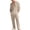 hgg185-Khaki, variant on Yaoyar Men Cotton Linen Long Sleeve Button Down Shirt Summer Casual Hawaiian Beach Tops Lightweight Fashion Two-piece Set