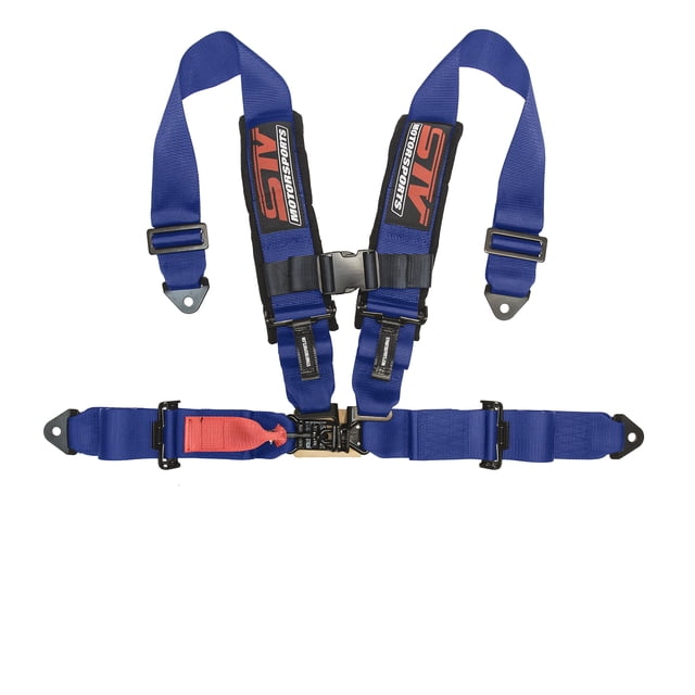 STVMotorsports Safety Harness (4 Point 3 V-Type, Blue)