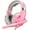 Pink, variant on RUNMUS Gaming Headset with Noise Canceling Mic & LED Light, Xbox Headset with Bass Surround Sound, Compatible with PS4 PS5 Xbox One PC MAC Laptop