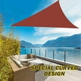 thumbnail image 6 of HOMEYA 8'x 8'x 8'Triangle Sun Shade Sail Canopy,98% UV Block 420D Oxford Waterproof Sunshade,Durable Canopy Awning Shelter for Outdoor Patio Garden Backyard, 6 of 8