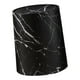 thumbnail image 5 of Cubo de basura de imitación de mármol con tapa abatible, moderno y de fácil mantenimiento. Negro Talla S, 5 of 9