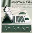 thumbnail image 5 of Wireless Keyboard Cover with Trackpad & Mouse for Lenovo Idea Tab Pro 12.7 Inch 2025,DarkGreen, 5 of 7