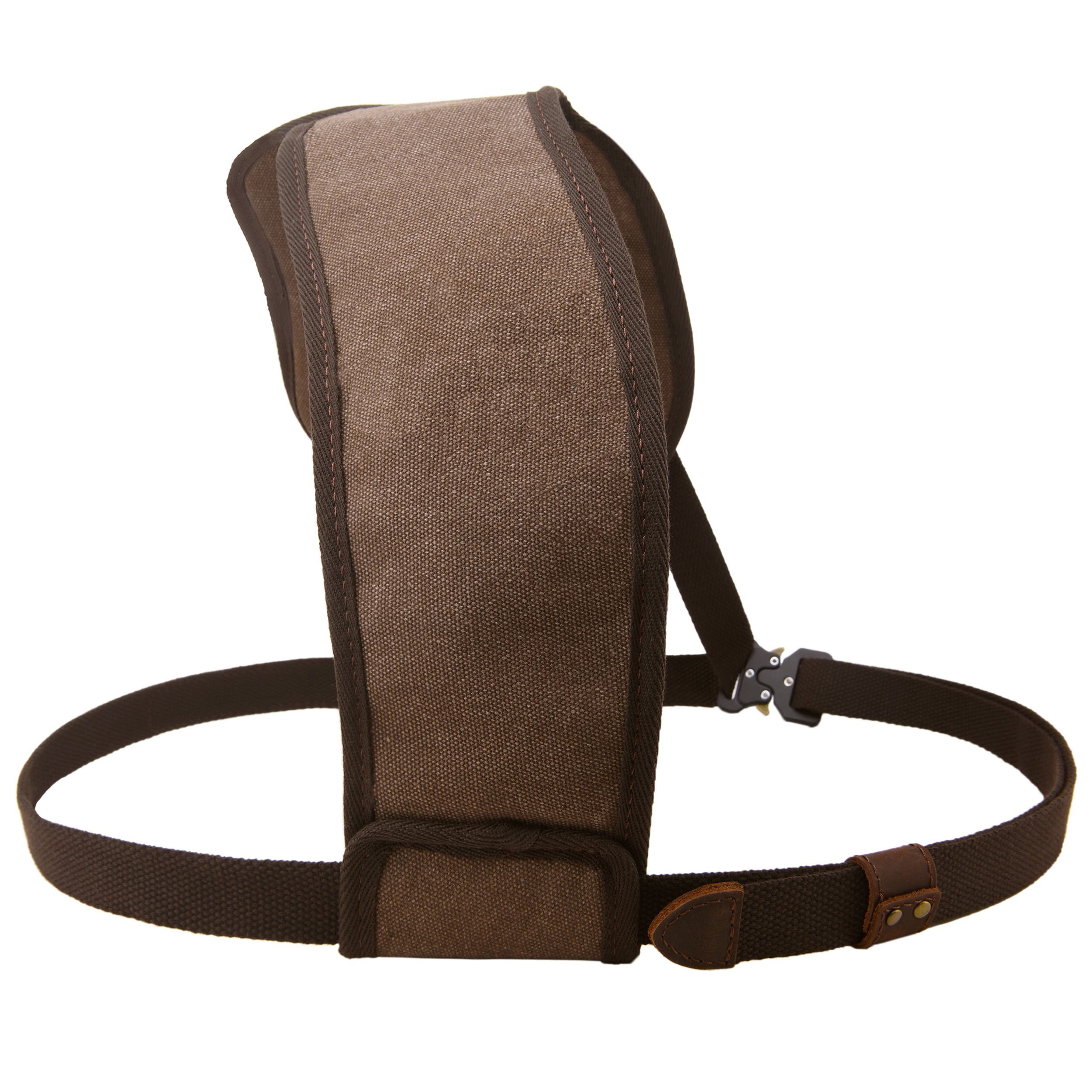Vintage Canvas Leather Shooting Left Shoulder Recoil Pad , Shoulder Shield Protection for Left Chest