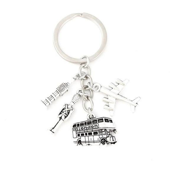 Keychain Souvenir Key Ring Airplane Keychain Metal Keyring Bag Pendant Ornament