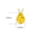 thumbnail image 5 of TimeLess Classics Pear Shape Citrine Solitaire Pendant Necklace in 14K Yellow Gold - 8x6MM, 5 of 5