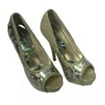thumbnail image 5 of Gold Color Glitter Women's Platform Heels, 5 of 5