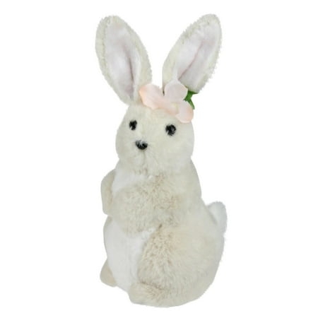 UPC: 0191296144797 | Northlight 11.5” Plush Standing Easter Bunny Rabbit Girl Spring Figure – Beige/Pink