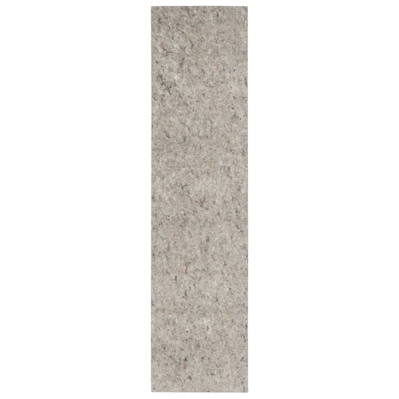 Mohawk Home Dual Surface 1/4 Inch Latex Backed Non-Slip Customizable Felted Rug Pad, Grey, 2' x 12'