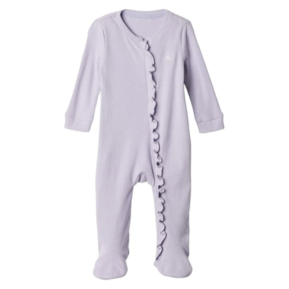 GAP Enterizo con Pies Unisex para Bebé con Cierre Bidireccional Morado 3-6 Meses