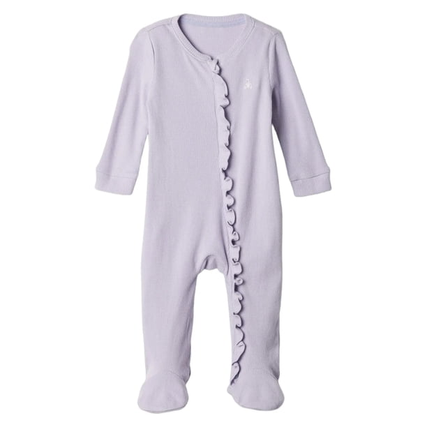 GAP Enterizo con Pies Unisex para Bebé con Cierre Bidireccional Morado 3-6 Meses