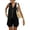 Black, variant on PRETTYGARDEN Women's Summer 2 Piece Outfits Sleeveless Matching Sets Button Down V Neck Vest Waistcoat and Pockets Shorts