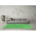 thumbnail image 3 of Ahgly Company Indoor Round Abstract Emerald Green Contemporary Area Rugs, 6' Round, 3 of 4