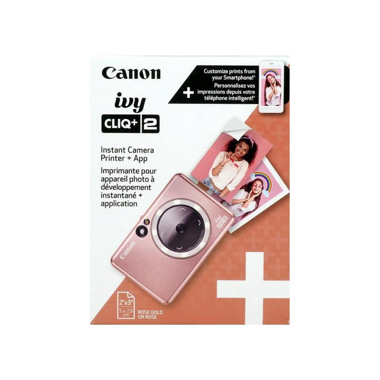 Canon IVY CLIQ+2 Instant Camera Printer + App with ZINK Paper (20 Sheets)  4519C005 ZP