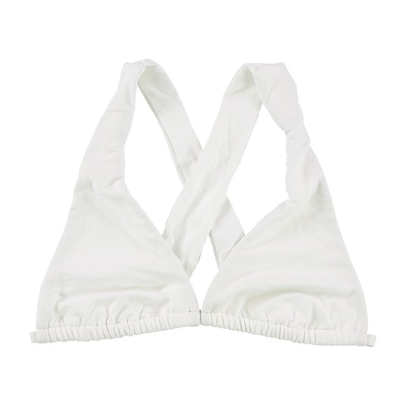 Tavik Dyland Cross Back Halter Swim Top para mujer, blanco, pequeño