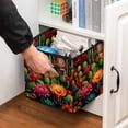 thumbnail image 5 of Cactus Foldable Toy Box Storage Cubes Storage Basket with Handle, 10.8"x10.5"x10.6", Large Capacity, 5 of 6