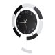 thumbnail image 3 of Reloj de pared moderno reloj grande no tictac para decoración de la sala de estar, 3 of 8