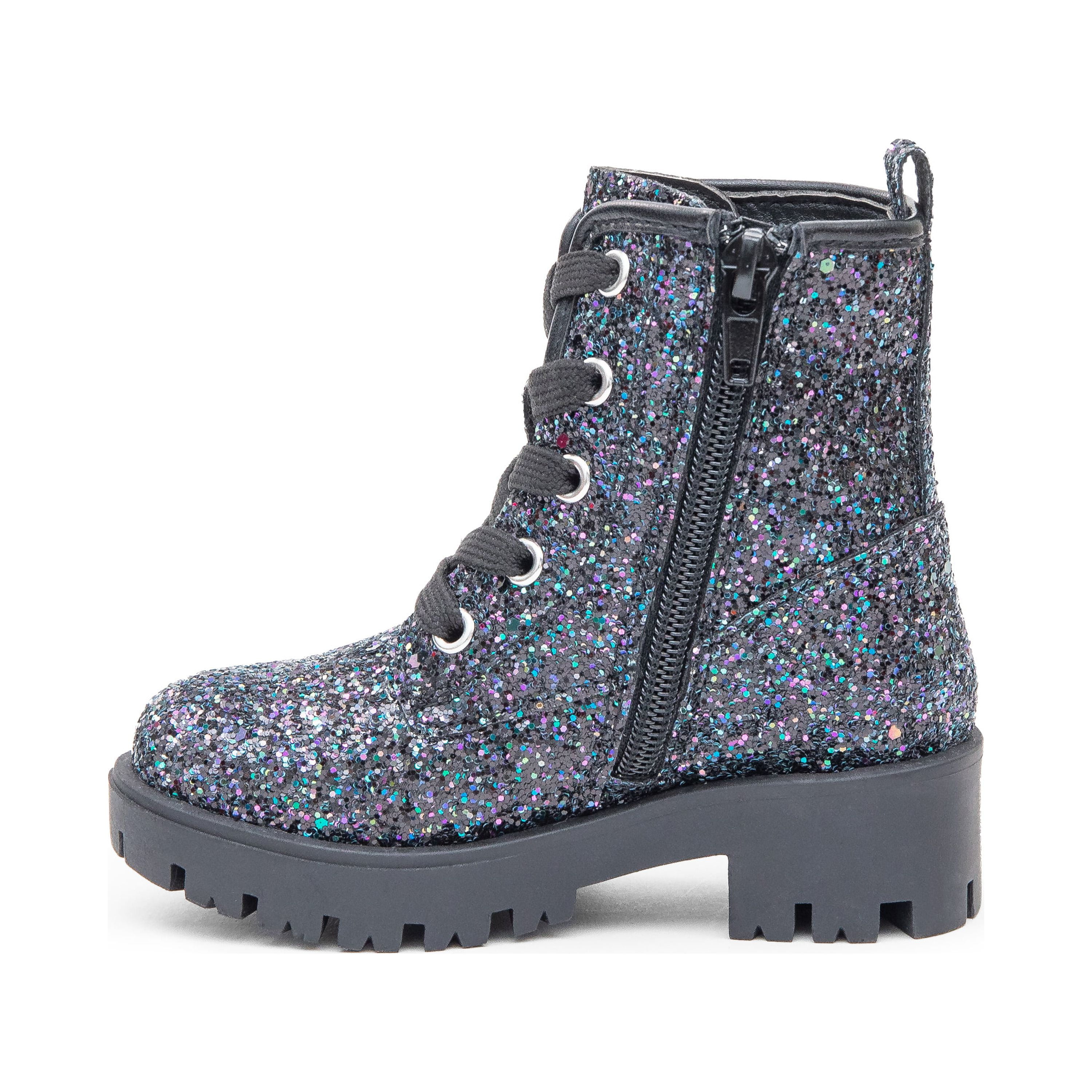 PORTLAND By Portland Boot Company Toddler & Kids Glitter Combat Boots, Sizes 7-5