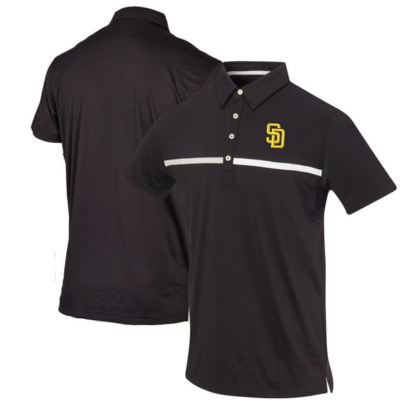 Men's Black San Diego Padres Color Blocked Stretch Polo