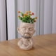thumbnail image 5 of Maceta con forma de cabeza de maceta y orificio de drenaje, modelo creativo de chico musculoso, maceta para flores Caqui, 5 of 9