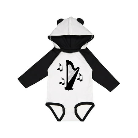 

Inktastic Harp Silhouette Music Gift Gift Baby Boy or Baby Girl Long Sleeve Bodysuit