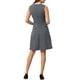 thumbnail image 3 of INSPIRAR CHIC Vestidos sin mangas de corte ajustado y acampanado de cuadros de Houndstooth por encima de la rodilla M Azul Marino, 3 of 6