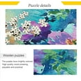 thumbnail image 2 of FREEAMG Abstract Floral Green Puzzle 1000 Pieces - Wooden Jigsaw Puzzles for Family Games - Suitable for Teenagers and Adults, 2 of 7