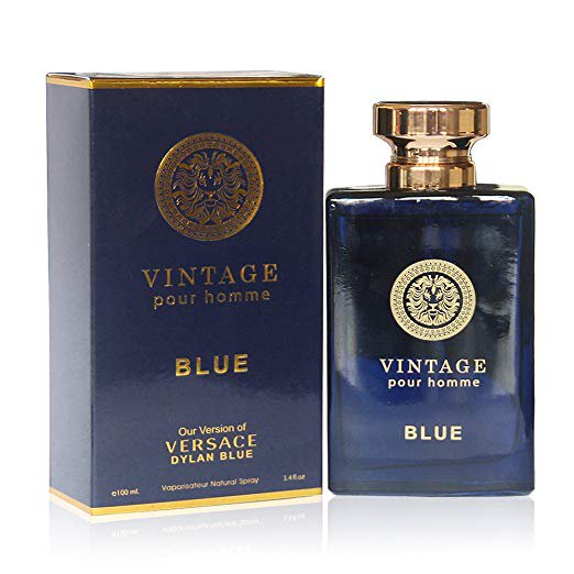 VINTAGE BLUE Perfume, 3.4 fl.oz. Eau de Parfum Spray for Men, Perfect