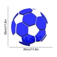 thumbnail image 3 of Horivan Mirrored Acrylic Soccer Ball Wall Decor, Modern Geometric Stickers for Living Room Bedroom, Sports Theme Home Decoration, Acrylic Wall Art for Teens Room, 3 of 6