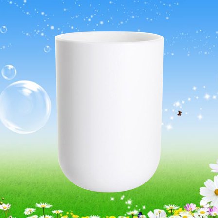 Clispeed Bathroom Tumbler Cup White Plastic Multi Use Toothbrush and Beverage Holder