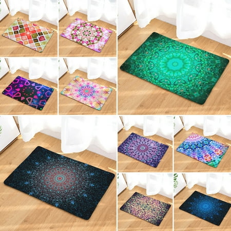 

2 Size 3D Print Non-slip Floor Mats Home Kitchen Bath Door Mat Rug Indoor Outdoor Carpet-Machine Washable -Easy Clean