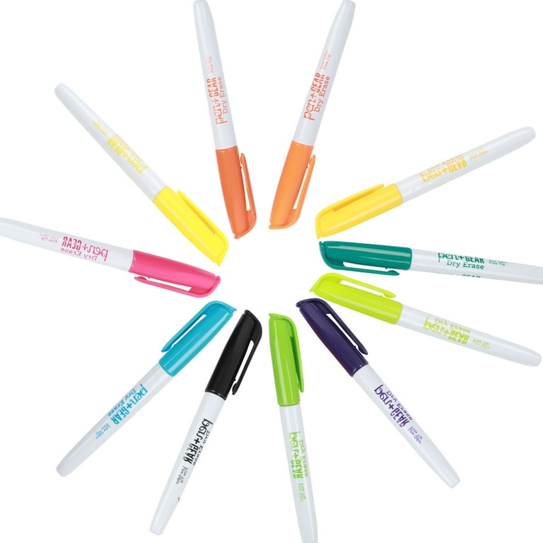 Pen + Gear Low Odor Dry Erase Markers, Fine Tip, Assorted, 36 Count 