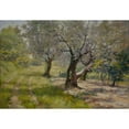 thumbnail image 2 of William Merritt Chase 18x14 Black Ornate Wood Framed Double Matted Museum Art Print Titled - The Olive Grove (circa 1910), 2 of 5