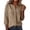 Beige, variant on Stralyhd 3/4 Sleeve Tops for Women Summer Button Down Shirts Casual Dressy V Neck Top Loose Fit Vacation Henley Blouses Beige S